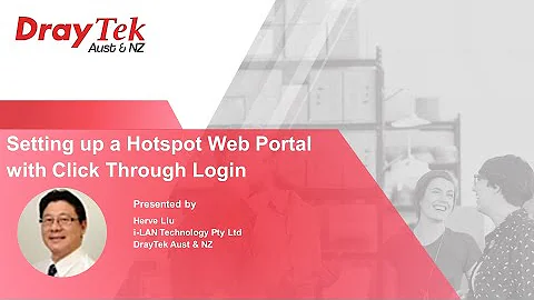 Setting up a Hotspot Web Portal with Click Through Login