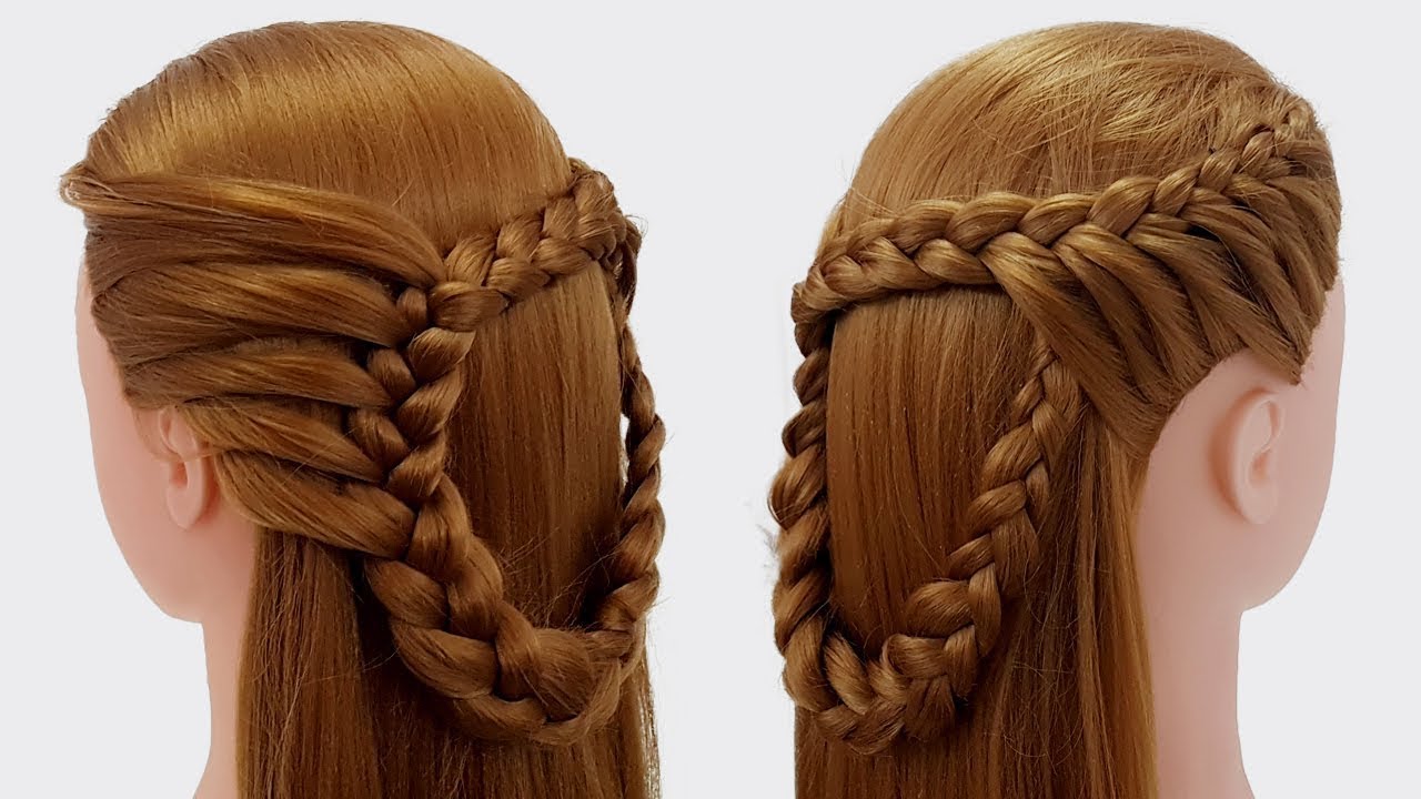 Beautiful Hairstyles for Wedding Functions / Party | Simple Hairstyles for Women | Easy ...