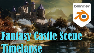 Creating a Fantasy Castle Scene in Blender 4.0 | Timelapse