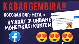 UPDATE TERBARU ! SYARAT MONETISASI KONTEN FB PRO 2026 ! WAJIB TAU INI