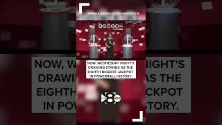 It's the eighth biggest Powerball prize in history and the largest lottery jackpot of 2026.