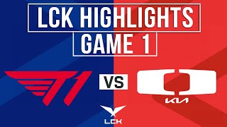 T1 vs DK Highlights Game 1 | LCK 2024 Spring Playoffs R3 | T1 vs Dplus Kia