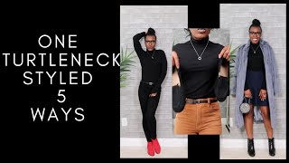 HOW TO STYLE ONE AMAZON TURTLENECK 5 WAYS