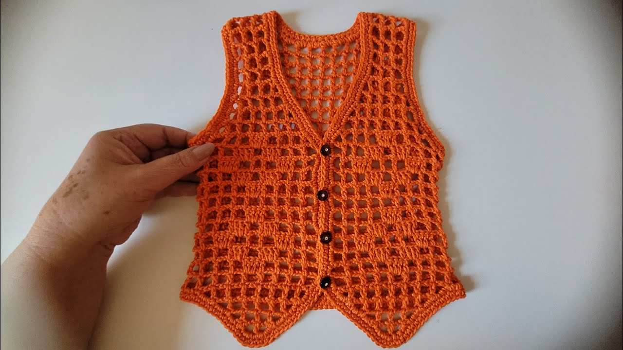 COLETE DE CROCHE (TODOS OS TAMANHOS)