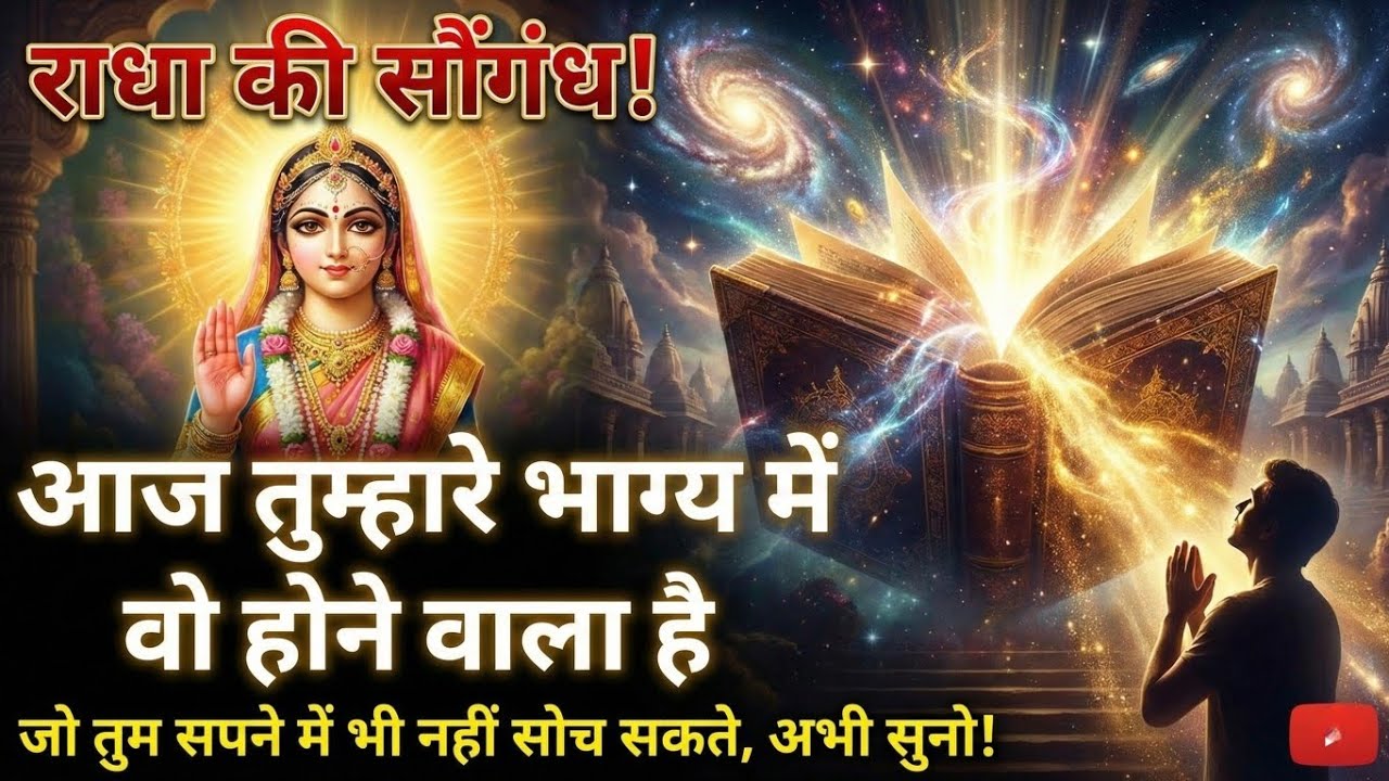 राधा की सौंगंध ! आज तुम्हारे भाग्य में वो होने वाला है | Radharani ka ashirwad⁩ #motivation #maa