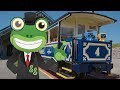 Gecko and The Tram! - Gecko&#39;s Real Vehicles | Learning For Kids | Trains For Kids | Gecko