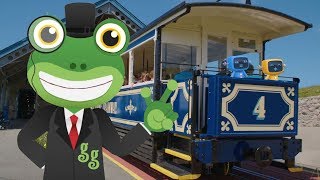 Gecko and The Tram!  Gecko's Real Vehicles | Learning For Kids | Trains For Kids | Gecko