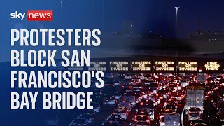 Pro-Palestinian protesters block San Francisco's Bay Bridge