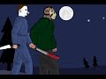 Michael myers vs jason voorhees vs freddy krueger (part 2 final)