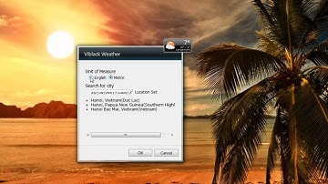 Viblack Weather Gadget for Windows 7