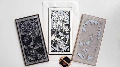 Two-color Linocut Printmaking by Maarit Hänninen