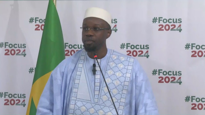 Suivez en direct le Point de Presse Ousmane Sonko