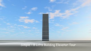 Tour Of The Elevators @ Simple - 8 Lifts Building Resimi
