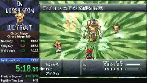 Chrono Trigger NG+ Speedrun 6:25.500