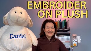 Monogram on plush items with your Melco Embroidery Machine.