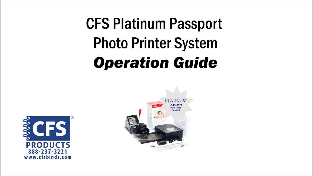 Platinum Passport Photo Printer System - Pre-Configured For U. S.