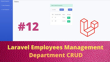 12 Employees Management Application with Laravel and Vuejs - Department CRUD