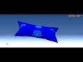 Abaqus - inflation of thin sheet bag