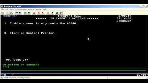 AS400 Command Enable User