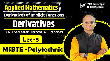 Derivative of Implicit Functions/ Applied Mathematics/ Polytechnic/ Diploma Engineering