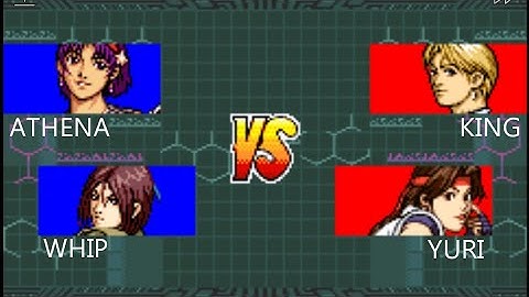 King of Fighters EX NeoBlood - Athena/Whip vs King/Yuri