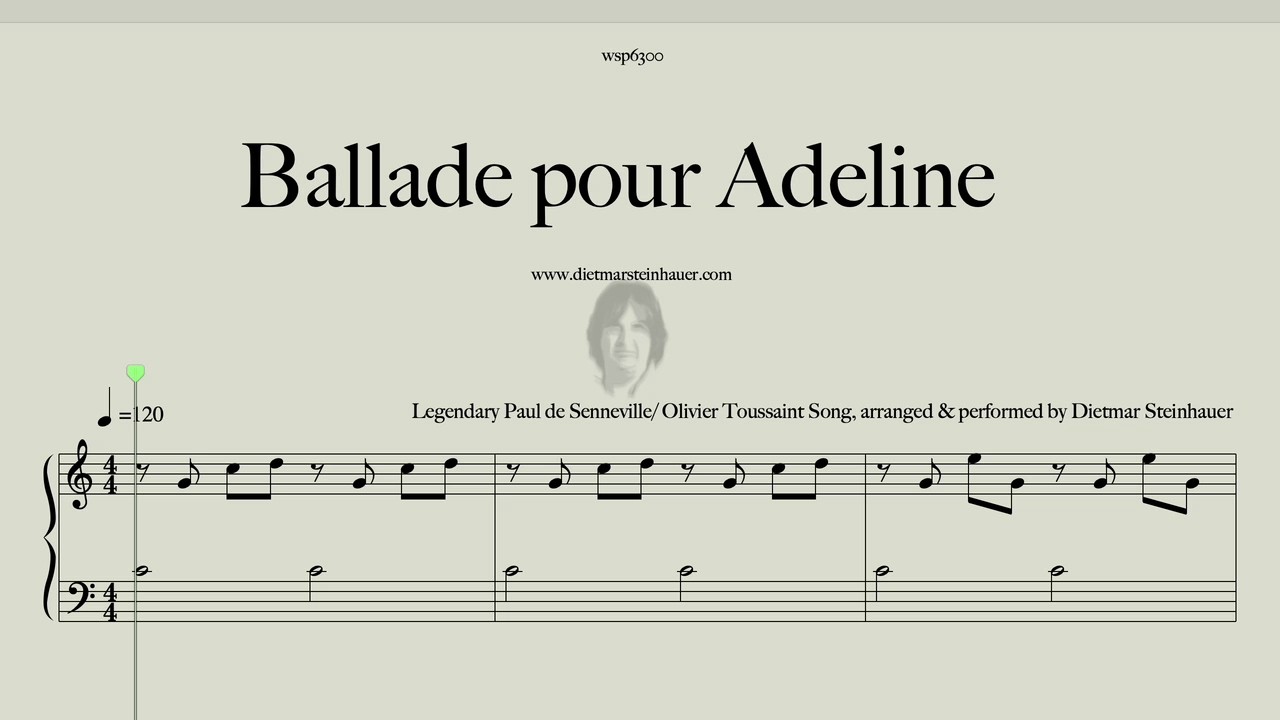 Ballade pour Adeline - Easy Piano - Legendary Richard Clayderman