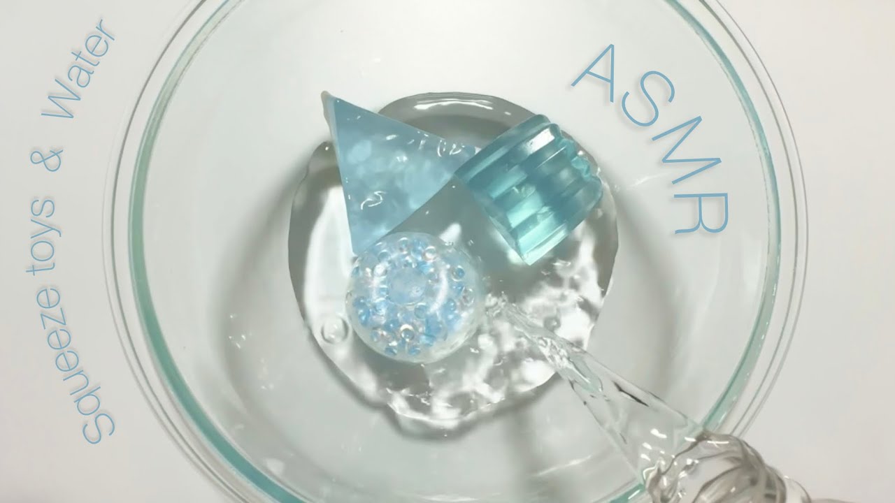 【ASMR】スクイーズと水の音【音フェチ】