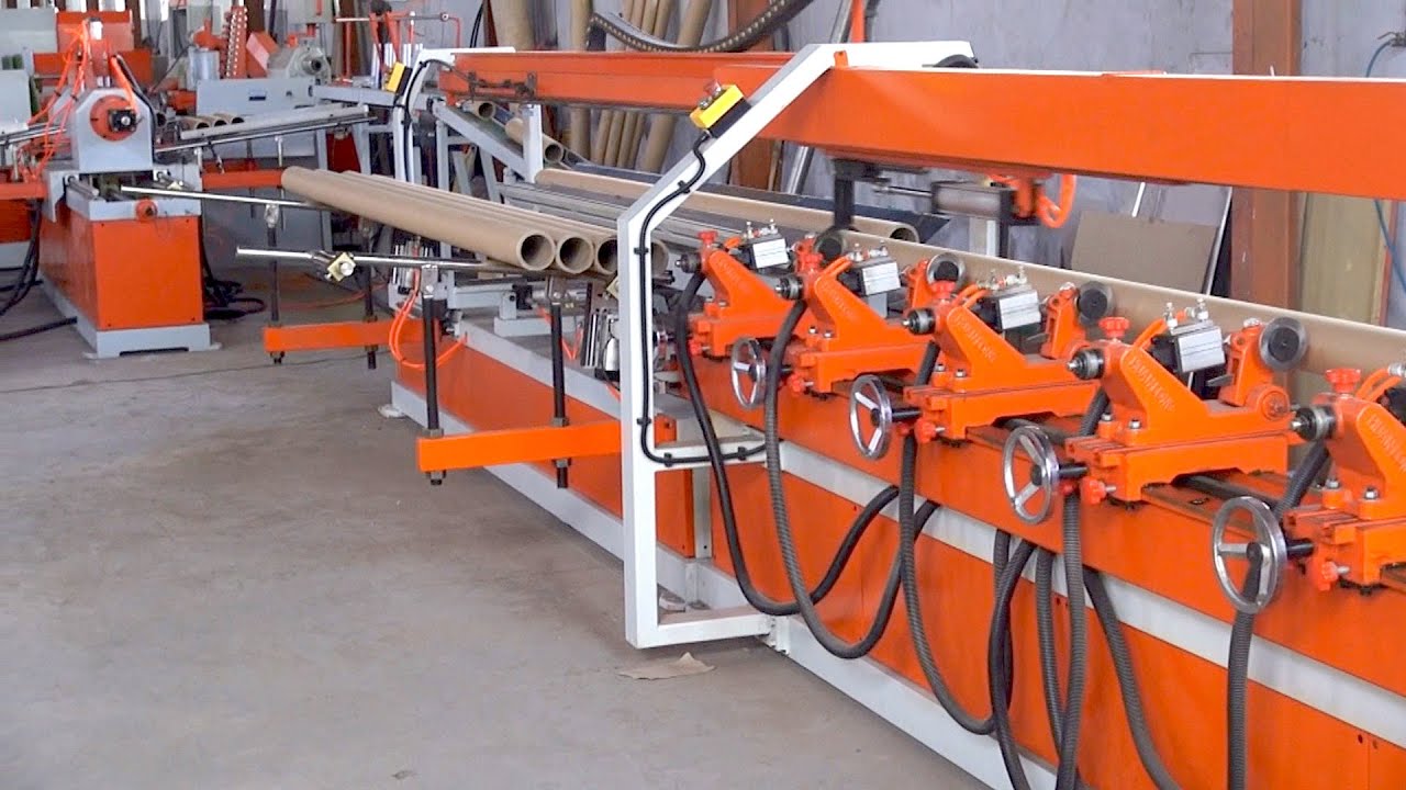 paper core machine france Long Paper Core Cutting Machine, Automatic Loading & Unloading Paper Tube Cutting Machine connection