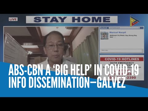 ABS-CBN a ‘big help’ in COVID-19 info dissemination—Galvez