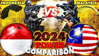 Perbandingan Kekuatan Militer Indonesia vs Malaysia 2024| Malaysia vs Indonesia | Pertempuran tentara dunia