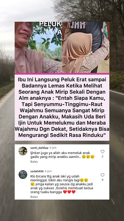 Ibu ini langsung peluk erat seorang anak yang mirip dengan alm anaknya #beritaterkini #beritaviral