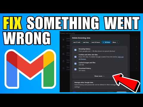 How To Fix Gmail Sorry, Something Went Wrong There Try Again Error Windows (2026) (New Update)