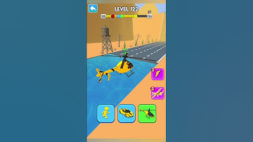 Shape Shifting 2 GAMEPLAY Level No -122 Walkthrough - New Update Car Racing #Shorts #ShapeShifting
