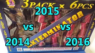 Fireworks (Year To Year) Comparison Demo - Exterminator (Phantom) - (2014 vs. 2015 vs. 2016)