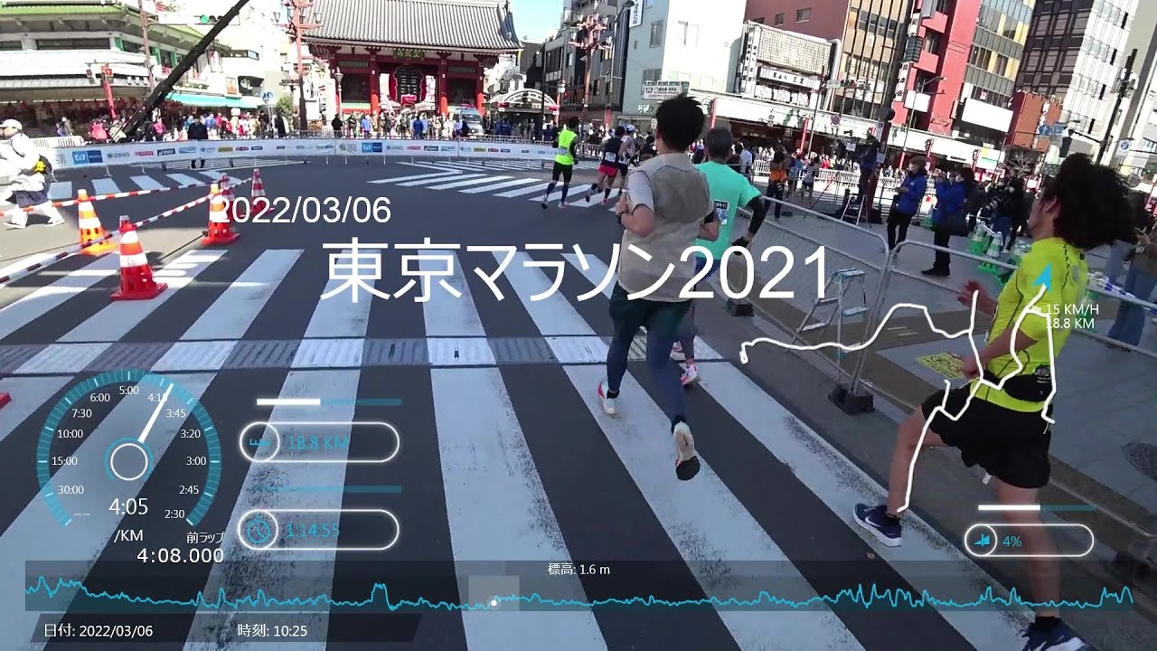 【東京マラソン2021＠2022/03/06】全コースノーカット／ランナーズビュー (1080p60)