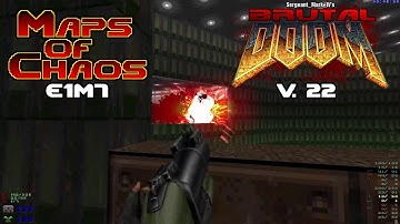 Brutal Doom v22 beta with Maps of Chaos: Doom E1M7 tactical hard realism