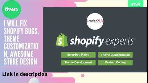 I will fix shopify bugs, theme customization, awesome store design