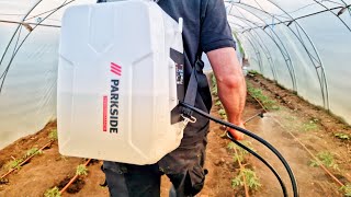 PARKSIDE Performance Cordless 16L Backpack Pressure Sprayer 20V PRDSP 20-LI A1 Unboxing and Testing