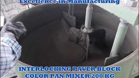 COLOR PAN MIXER 200KG INTERLOCKING PAVER BLOCK JOHNSON TECH ENGINEERING KGHALLI JALAHALLI WEST BANGA
