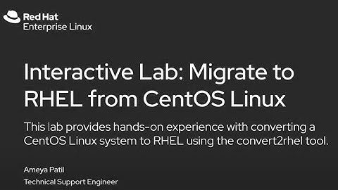 Convert2RHEL Interactive LabApp