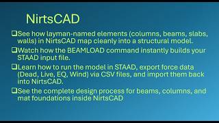 NirtsCAD10 Structural analysis with Staad