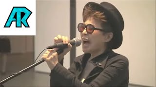 Yoko Ono sings 