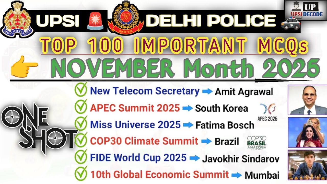 November 2025 Monthly Current Affairs | Current Affairs 2025 Full Month ...