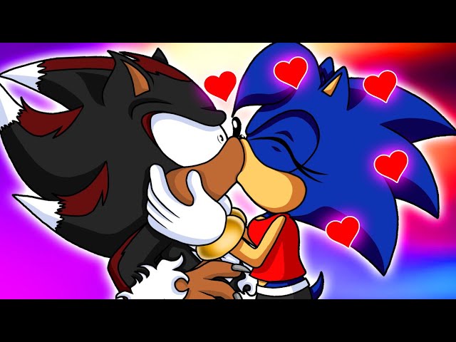 SONICA & SHADINA KISS SHADOW! [Sonic Comic Dub] 