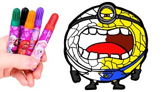 Dibuja Y Colorea A Jerry El Mega Minion Videos Para Niños