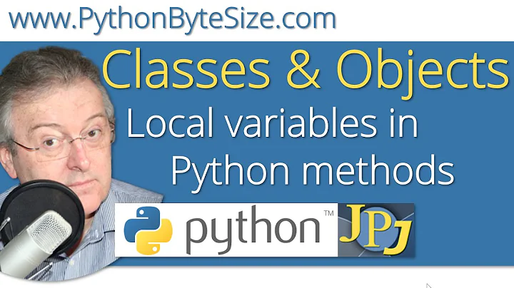 Local variables in Python methods