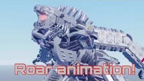 Mechagodzilla 2021 Remodel Roar Animation for Project Kaiju!