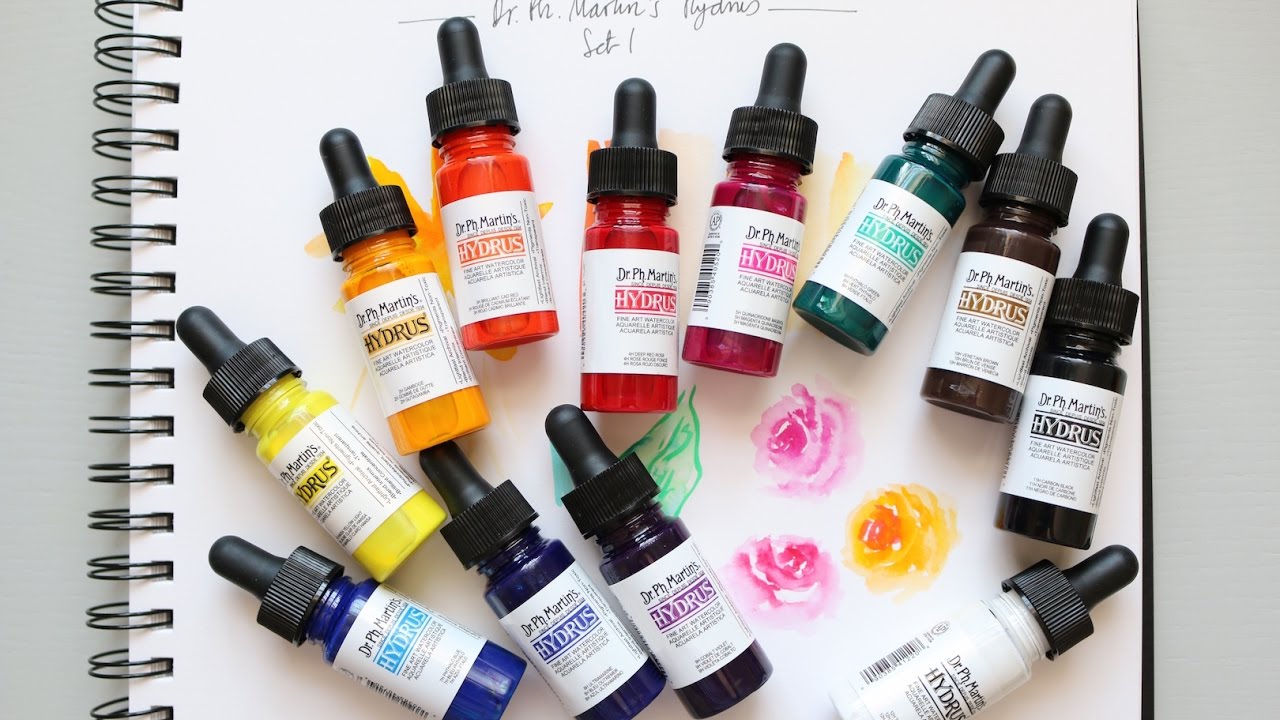 Dr. Ph. Martin's Hydrus Fine Art Liquid Watercolors and Sets