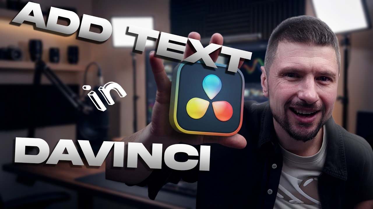 How To Add Text In DaVinci Resolve For Beginners 2026 - YouTube