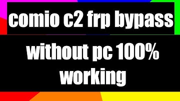 comio c2 frp bypass without pc 100% working | how to bypass comio c2 frp google acount